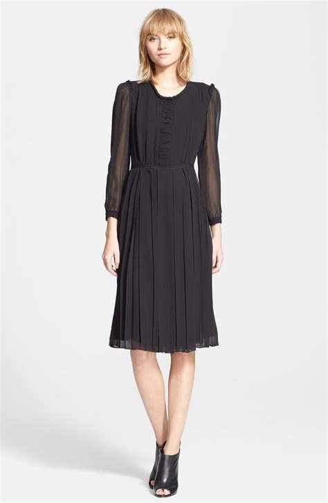 burberry brit elenor silk dress|Burberry Brit ladies pleat mulberry silk dress Elenor 3956622.